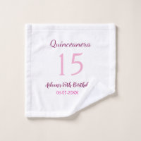 Rosa Fee 15. Geburtstag einfache moderne Quinceane