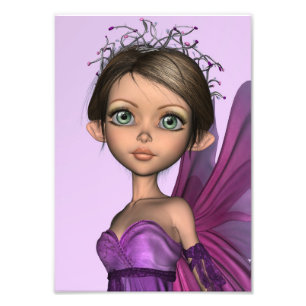Rosa Fee Fotodruck