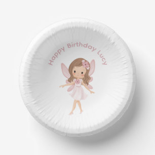 Rosa Fee Kinder zum Geburtstag Pappteller