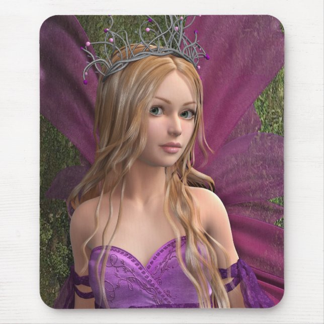 Rosa Fee Mousepad (Vorne)
