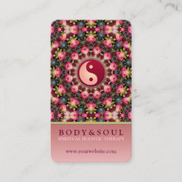 Rosa Feminine Beauty YinYang Holistic Visitenkarte
