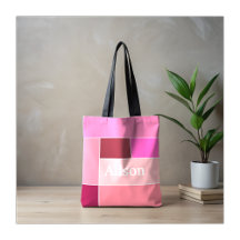 Rosa Feminine Stripes stylish Monogram
