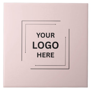 Rosa feminines Business-Branding-Style Fliese