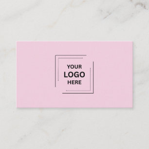 Rosa feminines Logo Modernes Branding-Style Visitenkarte