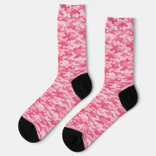 Rosa feminines Tarnmuster Socken