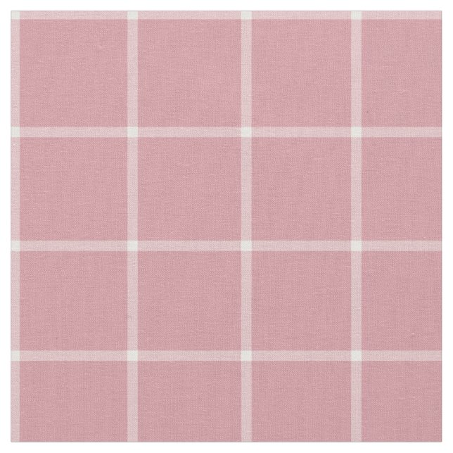 Rosa Fensterscheiben-Karo kariert Stoff (Nahaufnahme)