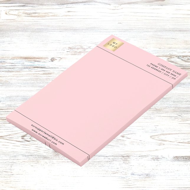 Rosa Firmenlogo Post-it Klebezettel (Von Creator hochgeladen)