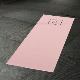 Rosa Firmenlogo Yogamatte