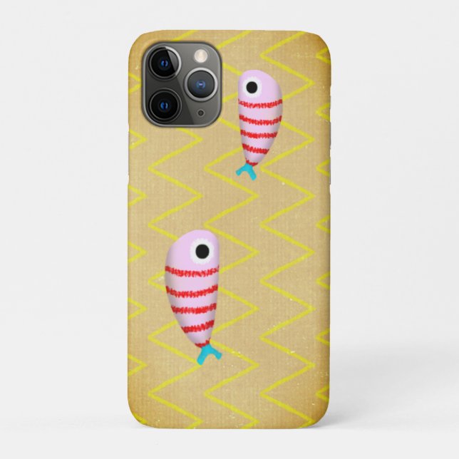 Rosa Fisch Case-Mate iPhone Hülle (Rückseite)