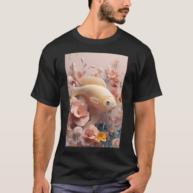 Rosa Fisch T-Shirt (Vorderseite)