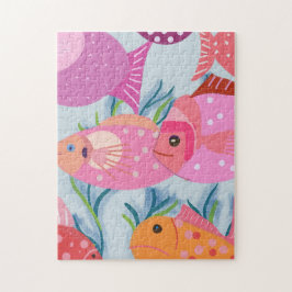 Rosa Fische Puzzle