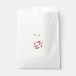 Rosa Fische, Sternzeichen, Sternzeichen-Druck Geschenktütchen