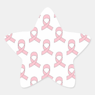 rosa Flachbild-Muster Stern-Aufkleber