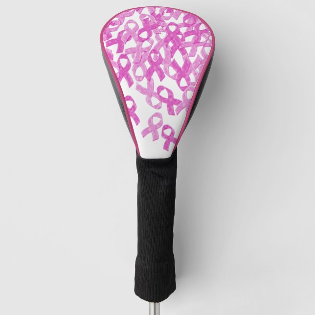 Rosa Flachmotiv Golf Headcover (Vorderseite)