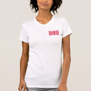 Rosa Flagge Großbritannien Sweatshirt T-Shirt