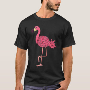 Rosa Flamingo Ananas Hawaii Urlaub Sommer T-Shirt