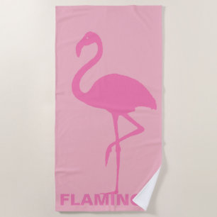 Rosa Flamingo anpassbar Strandtuch
