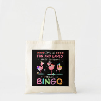 Rosa Flamingo Bingo Funny Giro del Malcantone Tragetasche