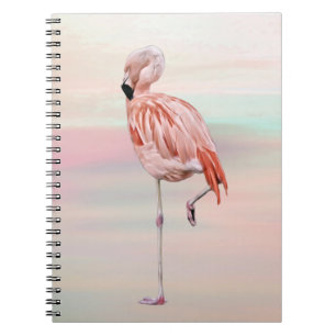 Rosa Flamingo Bird Art Journal Notizblock