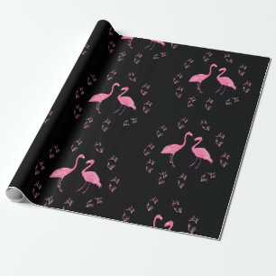 Rosa Flamingo Birds Geschenkpapier