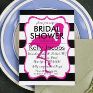 Rosa Flamingo Bridal Dusche Einladung