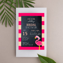 Rosa Flamingo Bridal Dusche Einladung