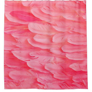 Rosa Flamingo Feathersflamingo, Feder, Rosa, Textu Duschvorhang