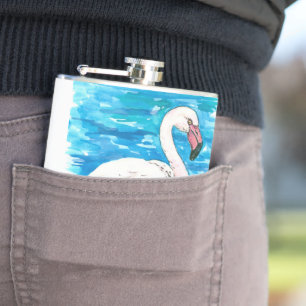 Rosa Flamingo Flachmann