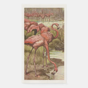 Rosa Flamingo-Gasttücher Serviette