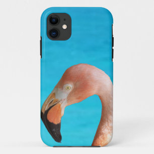 Rosa Flamingo-Gesicht gegen blaues Wasser auf eine Case-Mate iPhone Hülle