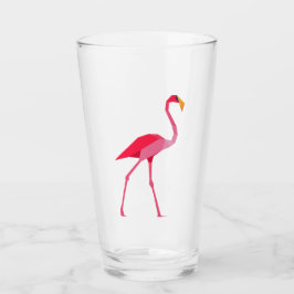 Rosa Flamingo Glas