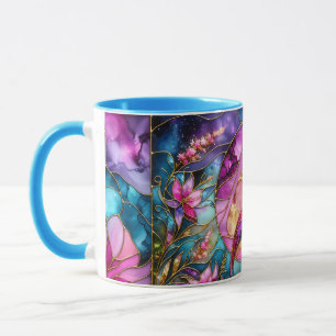 Rosa Flamingo Glasmosaik Tasse