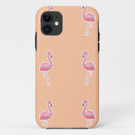 Rosa Flamingo, hellorange Case-Mate iPhone Hülle