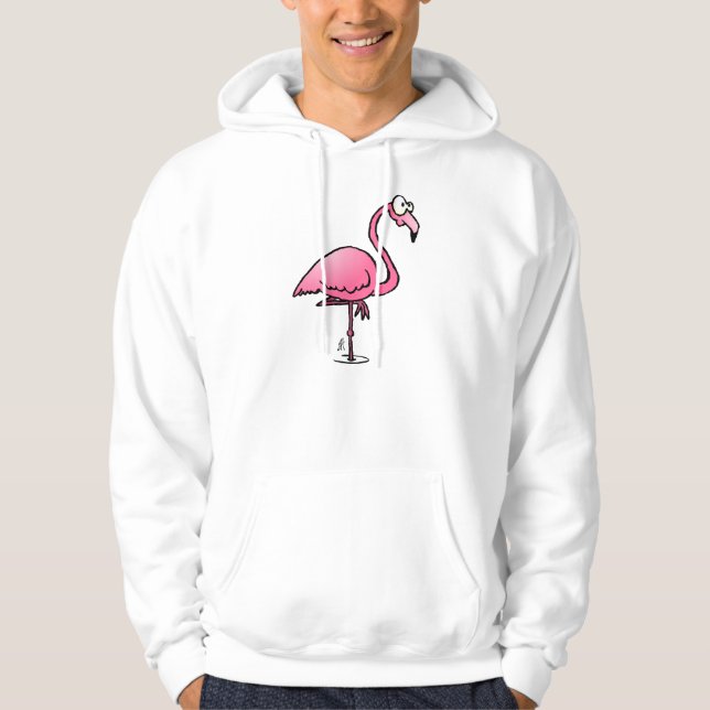 Rosa Flamingo Hoodie (Vorderseite)