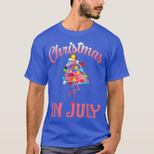 Rosa Flamingo in der Weihnachtsmannmütze Weihnacht T-Shirt