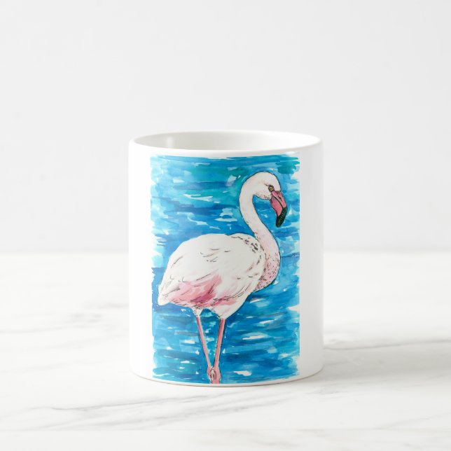 Rosa Flamingo Kaffeetasse (Mittel)
