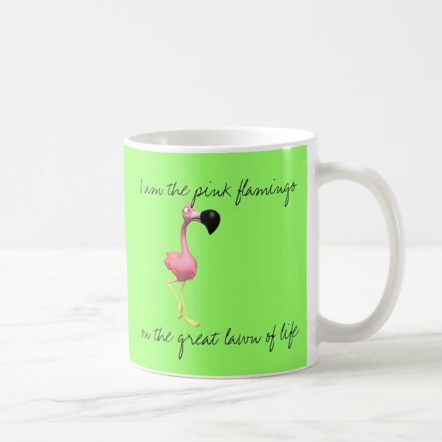 Rosa Flamingo-Kaffeetasse Tasse (Rechts)
