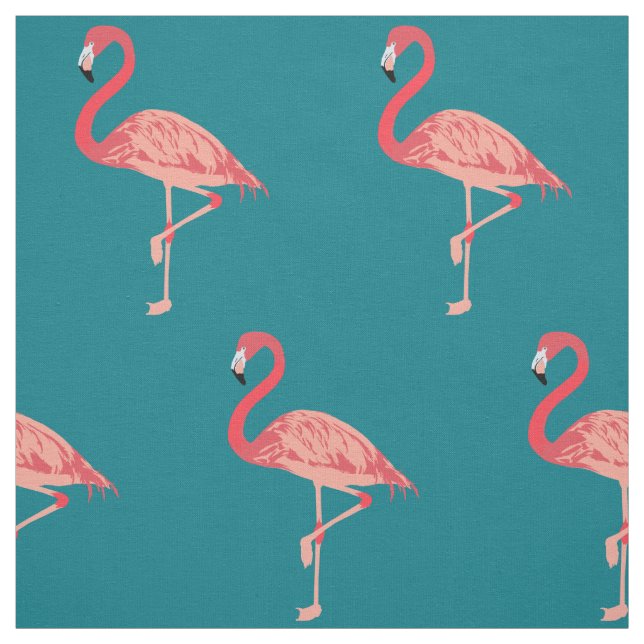 Rosa Flamingo Kunstwerk Stoff (Muster)