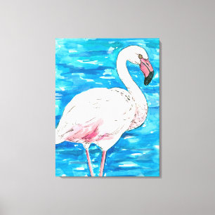 Rosa Flamingo Leinwanddruck