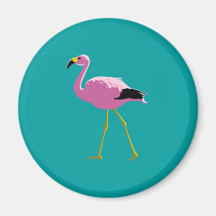 Rosa Flamingo Magnet