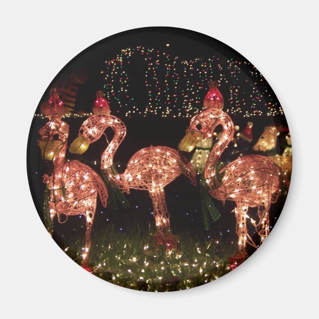 Rosa Flamingo Magnet (Vorne)