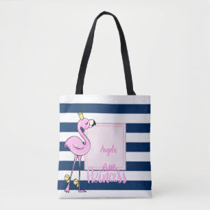 Rosa Flamingo,Marineblaue Streifen,Kleine Prinzess