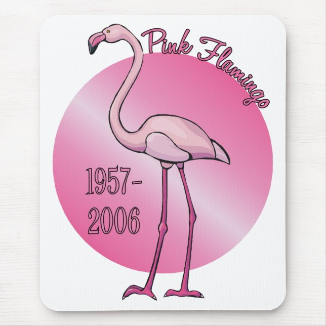 Rosa Flamingo Mousepad (Vorne)