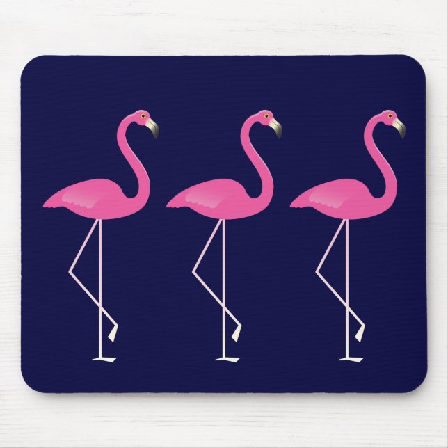 Rosa Flamingo Mousepad (Vorne)