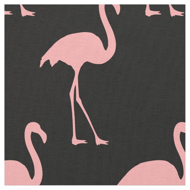rosa Flamingo-Muster aus Spinnstoff Stoff (Nahaufnahme)