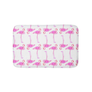 Rosa Flamingo-Muster Badematte