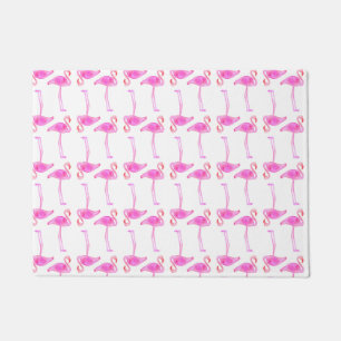 Rosa Flamingo-Muster Fußmatte