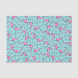 Rosa Flamingo-Muster Seidenpapier