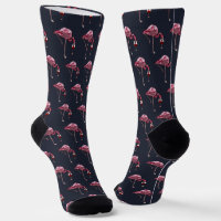 Rosa Flamingo-Muster-Weintrinker Lustige Neuheit