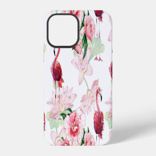 Rosa Flamingo: Nahtlose Mustereleganz iPhone 12 Hülle